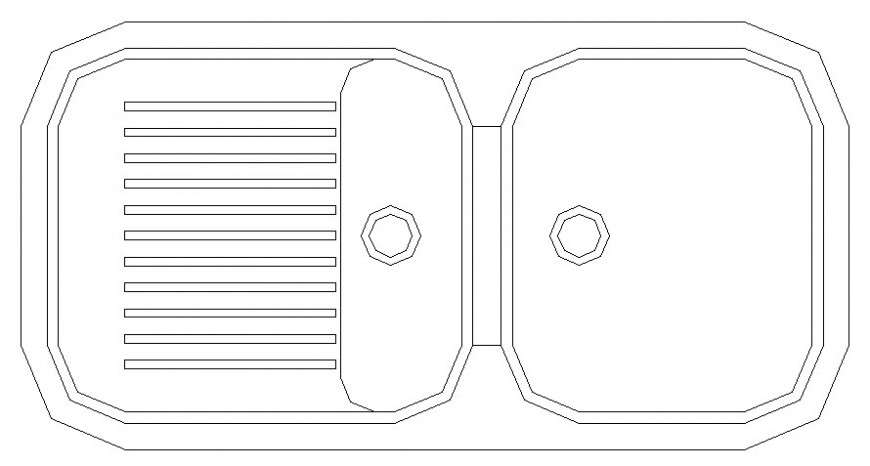 Drawings Details Of Sink D View Of Kitchen Automation Units Dwg Autocad File Cadbull